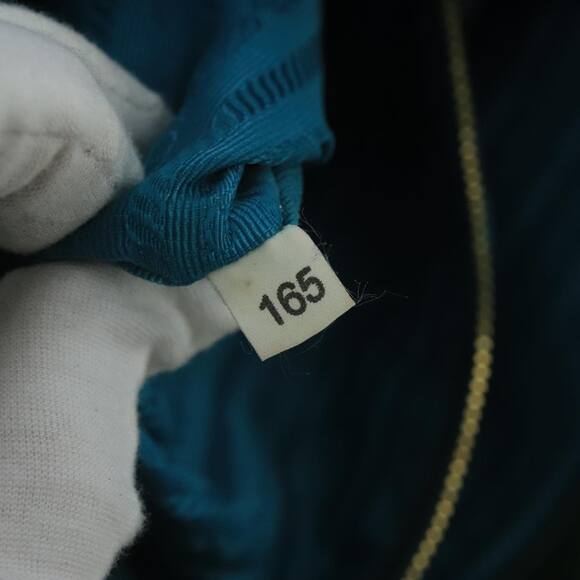 PRADA Tote Bag Nylon Turquoise Blue Gold - Picture 12 of 16